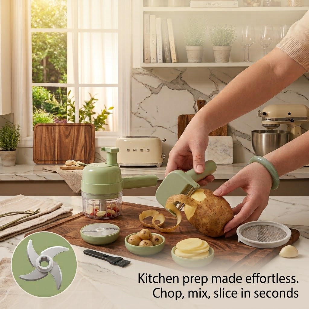 ChopFlow Electric Food Chopper 4-in-1